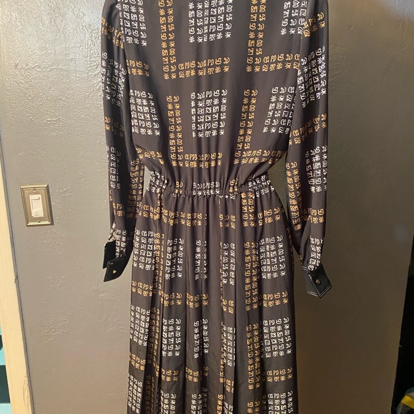 No Label-Black Unusual  Design Button down  Long sleeve Blouse - Picture 14 of 16